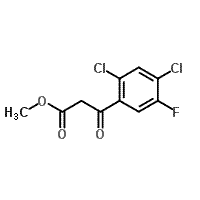 CAS 登录号：103319-17-1， 甲基3-(2,4-二氯-5-氟苯基)-3-氧代丙酸酯