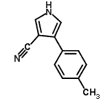 CAS 登录号：103418-06-0， 4-(4-甲基苯基)-1H-吡咯-3-甲腈