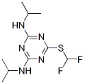CAS 登录号:103427-73-2, 6-(二氟甲硫基)-N,N'-二(丙-2-基)-1,3,5-三嗪-2,4-二胺
