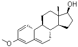 CAS 登录号：1035-77-4， (17beta)-3-甲氧基-雌甾-1,3,5-三烯-17-醇