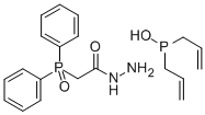 CAS 登录号：103597-89-3， ((二苯基亚膦酰)乙酰基)肼二烯丙基亚膦酸酯