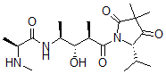 CAS 登录号：103612-45-9， (2S)-N-[(2S,3S,4R)-5-[(5S)-3,3-二甲基-2,4-二氧代-5-丙-2-基吡咯烷-1-基]-3-羟基-4-甲基-5-氧代戊烷-2-基]-2-甲基氨基丙酰胺