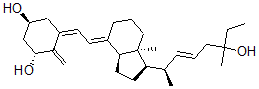 CAS 登录号：103732-08-7， 22-去氢-1,25-二羟基-24-高维生素D3