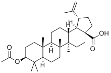 CAS 登录号:10376-50-8, (3beta)-3-(乙酰氧基)-羽扇-20(29)-烯-28-酸