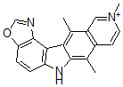 CAS#: 103769-63-7, 7,10,12-Trimethyl-6H-Oxazolo[4,5-g]pyrido[4,3-b]carbazolium