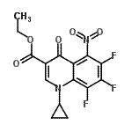 CAS 登录号：103772-12-9， 乙基1-环丙基-6,7,8-三氟-5-硝基-4-氧代-1,4-二氢-3-喹啉羧酸酯