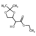 CAS#: 103795-12-6, Ethyl (2,2-Dimethyl-1,3-Dioxolan-4-Yl)(Hydroxy)Acetate