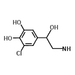 CAS#: 103886-94-8, 5-(2-Amino-1-Hydroxyethyl)-3-Chloro-1,2-Benzenediol