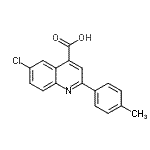 CAS 登录号：103914-61-0， 6-氯-2-(4-甲基苯基)-4-喹啉羧酸