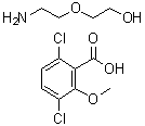 CAS 登录号：104040-79-1， 2-(2-氨基乙氧基)乙醇;3,6-二氯-2-甲氧基-苯甲酸
