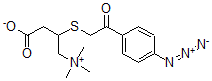 CAS 登录号：104061-09-8， 3-[2-(4-叠氮基苯基)-2-氧代乙基]硫基-4-三甲基铵丁酸盐