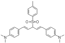 CAS 登录号：104080-17-3， 4,4'-{(1E,4E)-3-[(4-甲基苯基)磺酰基]-1,4-戊二烯-1,5-二基}二(N,N-二甲基苯胺)