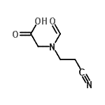 CAS 登录号：104147-60-6， N-(2-氰基乙基)-N-甲酰基甘氨酸