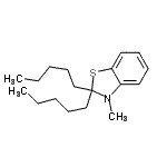 CAS#: 104169-13-3, 3-Methyl-2,2-Dipentyl-2,3-Dihydro-1,3-Benzothiazole
