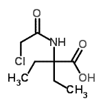 CAS#: 104234-94-8, 2-[(Chloroacetyl)Amino]-2-Ethylbutanoic Acid