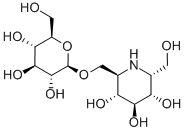 CAS#: 104343-33-1, (2R,3R,4S,5S)-2-(Hydroxymethyl)-6-[(2R,3R,4S,5S,6R)-3,4,5-Trihydroxy-6-(Hydroxymethyl)-2-Methoxyoxan-2-Yl]Piperidine-3,4,5-Triol