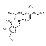 CAS#: 104366-25-8, N-{2-[(4-Chloro-3-Cyano-5-Formyl-2-Thienyl)Diazenyl]-5-(Diethylamino)Phenyl}Acetamide