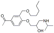CAS#: 104450-14-8, 1-[4-[2-Hydroxy-3-[(1-Methylethyl)Amino]Propoxy]-3-[(Pentyloxy)Methyl]Phenyl]-Ethanone