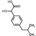 CAS 登录号：104483-03-6， 羟基(4-异丁基苯基)乙酸