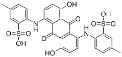 CAS#: 10449-13-5, 2,2'-[[(9,10-Dihydro-4,8-Dihydroxy-9,10-Dioxoanthracene)-1,5-Diyl]Bisimino]Bis(5-Methylbenzenesulfonic Acid)