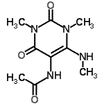 CAS#: 104509-81-1, N-[1,3-Dimethyl-6-(Methylamino)-2,4-Dioxo-1,2,3,4-Tetrahydro-5-Pyrimidinyl]Acetamide