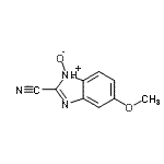 CAS 登录号：104512-94-9， 5-甲氧基-1H-苯并咪唑-2-甲腈1-氧化物