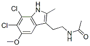 CAS#: 104513-29-3, N-[2-(6,7-Dichloro-5-Methoxy-2-Methyl-1H-Indol-3-Yl)Ethyl]Acetamide
