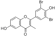 CAS#: 104567-72-8, 2-(3,5-Dibromo-4-Hydroxyphenyl)-6-Hydroxy-3-Methylchromen-4-One
