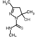 CAS#: 104728-82-7, 5-Hydroxy-N,3,5-Trimethyl-4,5-Dihydro-1H-Pyrazole-1-Carbothioamide