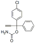 CAS 登录号:10473-70-8, 1-(P-氯苯基)-1-苯基-2-丙炔-1-醇氨基甲酸酯