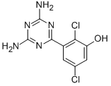 CAS 登录号:104766-01-0, 3-(4,6-二氨基-S-三嗪基)-2,5-二氯苯酚