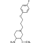 CAS#: 104860-26-6, 1-[3-(4-Fluorophenoxy)Propyl]-3-Methoxy-4-Piperidinamine