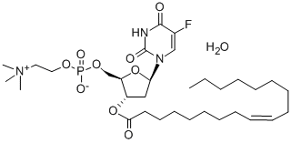 CAS#: 104884-43-7, [5-(5-Fluoro-2,4-Dioxopyrimidin-1-Yl)-3-[(E)-Octadec-9-Enoyl]Oxyoxolan-2-Yl]Methyl 2-Trimethylazaniumylethyl Phosphate