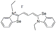 CAS 登录号：1049-38-3， 3-乙基-2-[(E,3Z)-3-(3-乙基-1,3-苯并硒唑-2-亚基)丙-1-烯基]-1,3-苯并硒唑-3-鎓碘化物