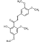 CAS 登录号：10496-67-0， 3-(3,4-二甲氧基苯基)-1-(2-羟基-4,6-二甲氧基苯基)-2-丙烯-1-酮