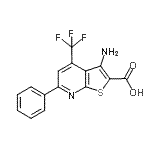 CAS#: 104960-50-1, 3-Amino-6-Phenyl-4-(Trifluoromethyl)Thieno[2,3-b]Pyridine-2-Carboxylic Acid