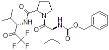 CAS 登录号：105080-60-2， N-[(2S)-3-甲基-1-氧代-1-[2-[[(3S)-1,1,1-三氟-4-甲基-2-氧代戊烷-3-基]氨基甲酰]吡咯烷-1-基]丁烷-2-基]氨基甲酸苯甲酯