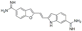 CAS#: 105212-30-4, 2-[2-(5-Carbamimidoyl-1-Benzofuran-2-Yl)Ethenyl]-1H-Indole-6-Carboximidamide