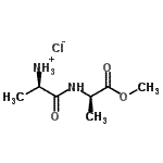 CAS 登录号：105328-90-3， (2R)-1-{[(2R)-1-甲氧基-1-氧代-2-丙基]氨基}-1-氧代-2-丙氯化铵