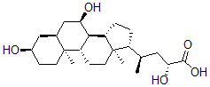 CAS#: 105369-89-9, (2R,4R)-4-[(3R,5S,7R,8R,9S,10S,13R,14S,17R)-3,7-Dihydroxy-10,13-Dimethyl-2,3,4,5,6,7,8,9,11,12,14,15,16,17-Tetradecahydro-1H-Cyclopenta[a]Phenanthren-17-Yl]-2-Hydroxypentanoic Acid