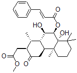CAS#: 105389-29-5, [(1R,2S,4aS,4bR,8aR,9R,10R,10aS)-8a,10-Dihydroxy-2-(2-Methoxy-2-Oxoethyl)-1,4b,8,8-Tetramethyl-3-Oxo-1,2,4,4a,5,6,7,9,10,10a-Decahydrophenanthren-9-Yl] (E)-3-Phenylprop-2-Enoate