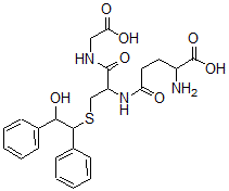 CAS#: 105449-15-8, 2-Amino-5-[[1-(Carboxymethylamino)-3-[2-Hydroxy-1,2-Di(Phenyl)Ethyl]Sulfanyl-1-Oxopropan-2-Yl]Amino]-5-Oxopentanoic Acid