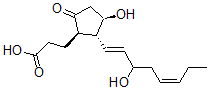 CAS 登录号：105450-12-2， 3-[(1R,2R,3R)-3-羟基-2-[(1E,5Z)-3-羟基辛-1,5-二烯基]-5-氧代环戊基]丙酸
