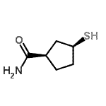 CAS#: 105676-07-1, (1R,3S)-3-Sulfanylcyclopentanecarboxamide