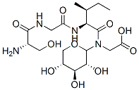 CAS 登录号：105678-35-1， 2-[[(2S,3S)-2-[[2-[[(2S)-2-氨基-3-[(2R,3R,4S,5R)-3,4,5-三羟基四氢吡喃-2-基]氧基丙酰]氨基]乙酰基]氨基]-3-甲基戊酰基]氨基]乙酸