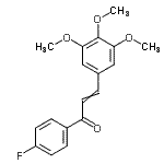 CAS#: 105686-90-6, 1-(4-Fluorophenyl)-3-(3,4,5-Trimethoxyphenyl)-2-Propen-1-One