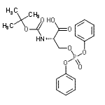 CAS 登录号：105751-07-3， O-(二苯氧基磷酰)-N-{[(2-甲基-2-丙基)氧基]羰基}-L-丝氨酸