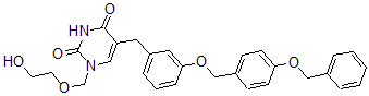 CAS#: 105847-66-3, 1-(2-Hydroxyethoxymethyl)-5-[[3-[[4-(Phenylmethoxy)Phenyl]Methoxy]Phenyl]Methyl]Pyrimidine-2,4-Dione
