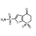 CAS#: 105951-35-7, 4-Oxo-5,6-Dihydro-4H-Thieno[2,3-b]Thiopyran-2-Sulfonamide 7,7-Dioxide