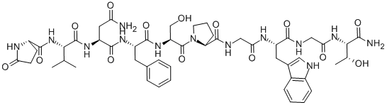 CAS#: 106018-36-4, (2S)-N-[(2S)-1-[[(2S)-1-[(2S)-2-[[2-[[(2S)-1-[[2-[[(2S,3R)-1-Amino-3-Hydroxy-1-Oxobutan-2-Yl]Amino]-2-Oxoethyl]Amino]-3-(1H-Indol-3-Yl)-1-Oxopropan-2-Yl]Amino]-2-Oxoethyl]Carbamoyl]Pyrrolidin-1-Yl]-3-Hydroxy-1-Oxopropan-2-Yl]Amino]-1-Oxo-3-Phenylpropan-2-Yl]-2-[[(2S)-3-Methyl-2-[[(2S)-5-Oxopyrrolidine-2-Carbonyl]Amino]Butanoyl]Amino]Butanediamide